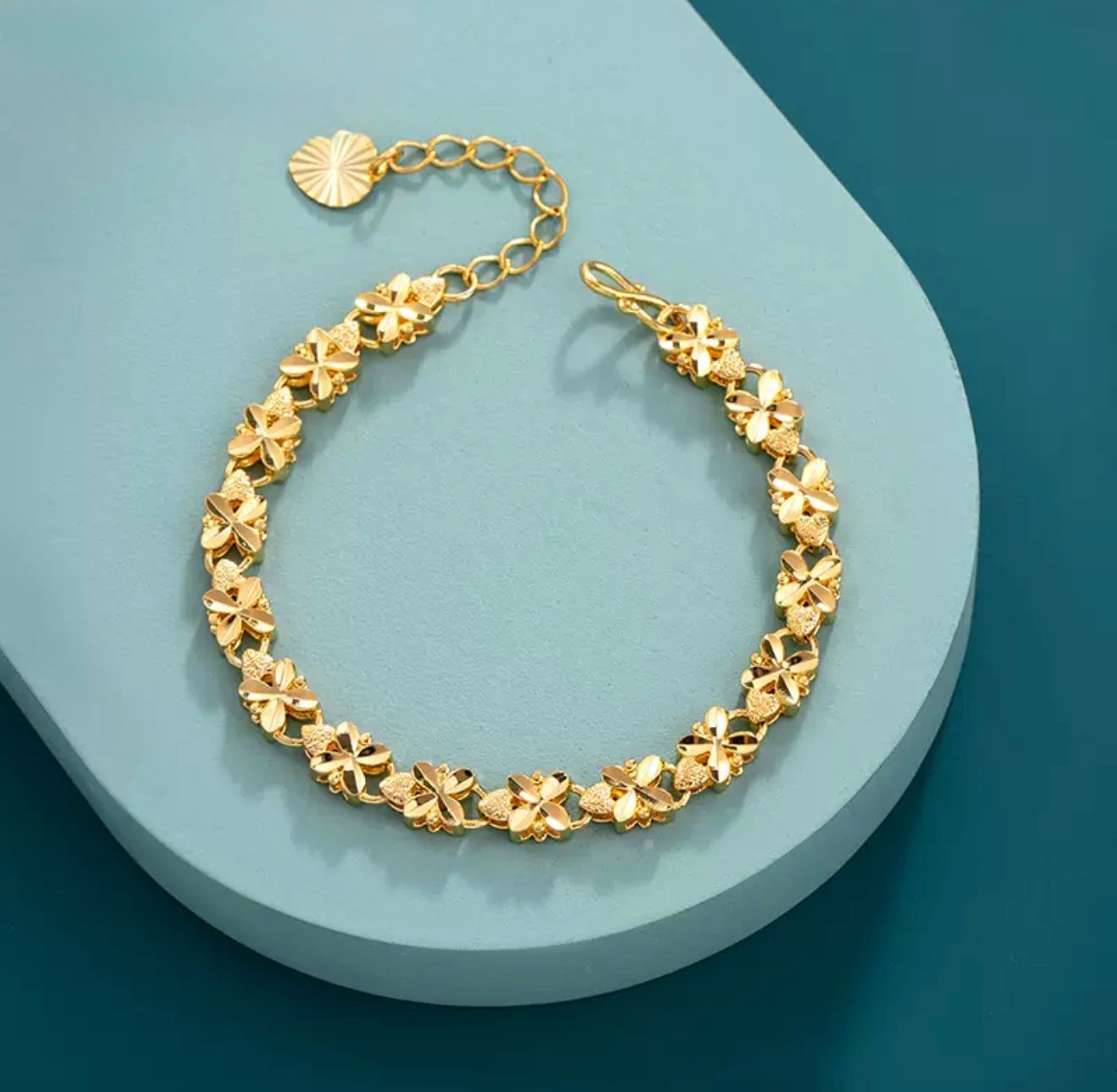 24k Gold Plated Golden Blossom Bracelet